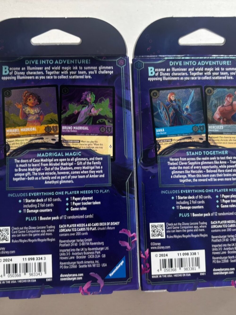 NEW Disney Lorcana Ursela's Return Starter Decks - 120 Cards - Picture 8 of 10
